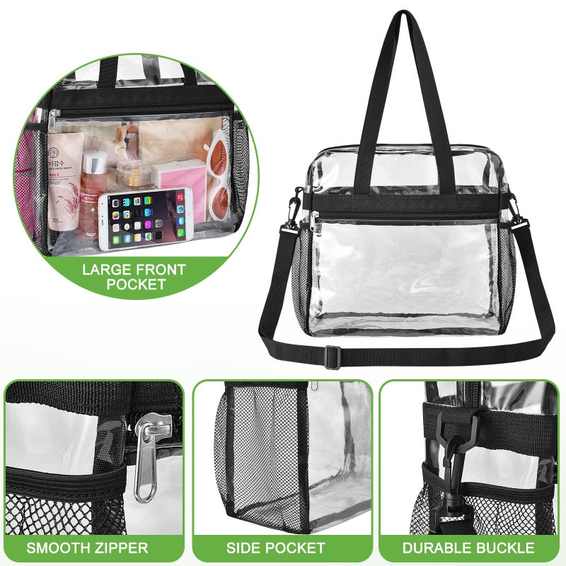 Oraben Clear Bag for Stadium Events 12x6x12 Clear Tote Bag for Women Sports Fan Tote Transparent Lunch Bag for Work Concert - Image 5